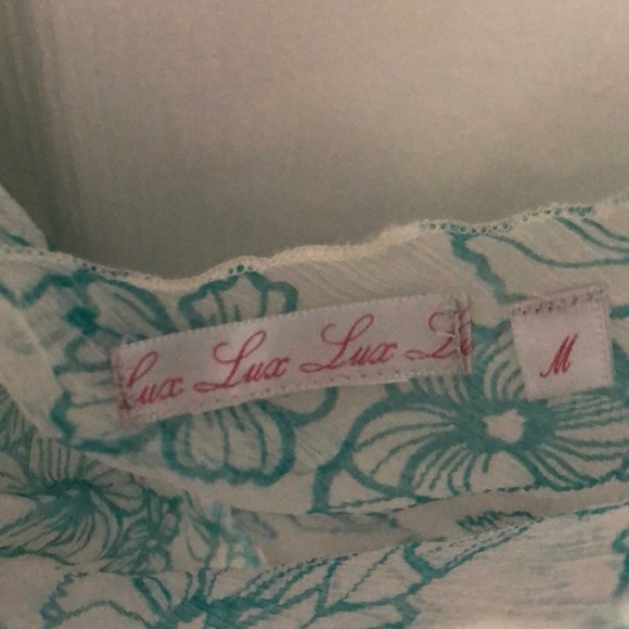 lux off-shoulder sheer shirt - Picture 3 of 3